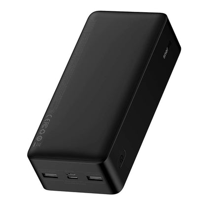 Baseus Bipow External Battery, 30000mAh, 15W, 1 x USB-C - 2 x USB-A, Black PPBD050201