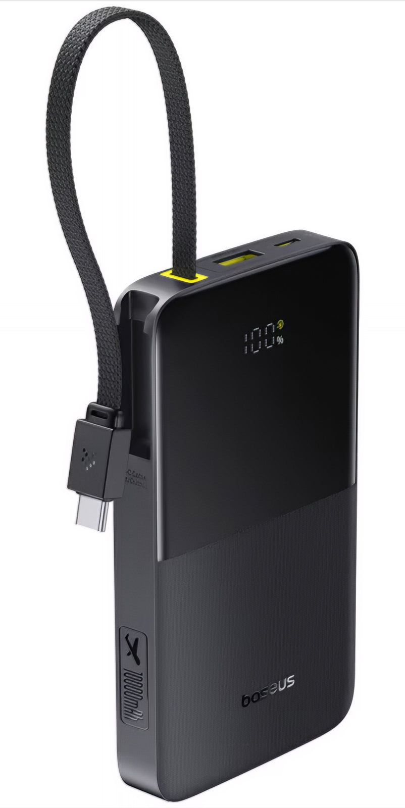 Baseus EnerFill Bipow2 Pro External Battery, 10000mAh, 22.5W, QC + PD, 1 x USB-A - 2 x USB-C, Black E0027600