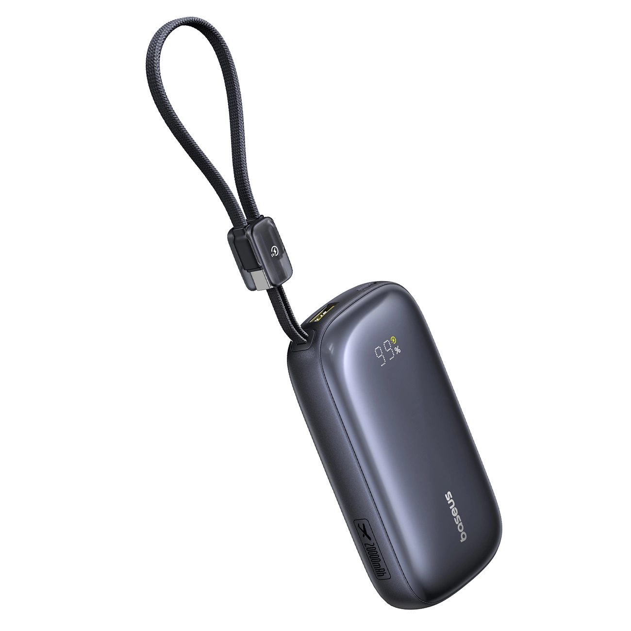 Baseus EnerFill FC21 QPow 3 Ultra External Battery, 20000mAh, 45W, QC + PD, 1 x USB-A - 1 x USB-C, Black E0027P00