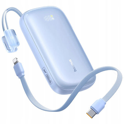 Baseus EnerFill FC21 Qpow 3 Ultra External Battery, 10000mAh, 45W, QC + PD, 1 x USB-A - 1 x USB-C, Blue E0027Q03