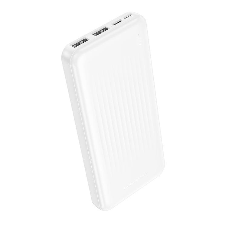 Borofone BJ78 Clever External Battery, 10000mAh, 10W, 2 x USB-A, White