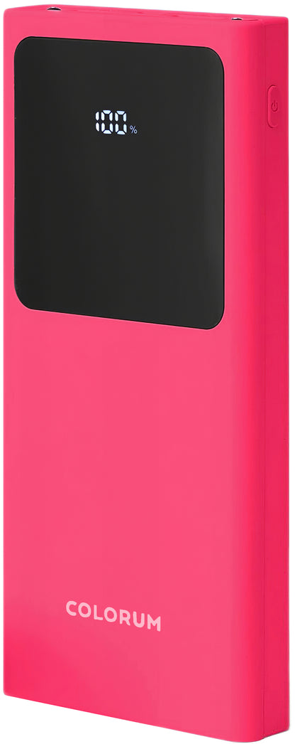 External Battery Colorum CPB10-02, 10000mAh, 10W, 2 x USB-A, Magenta