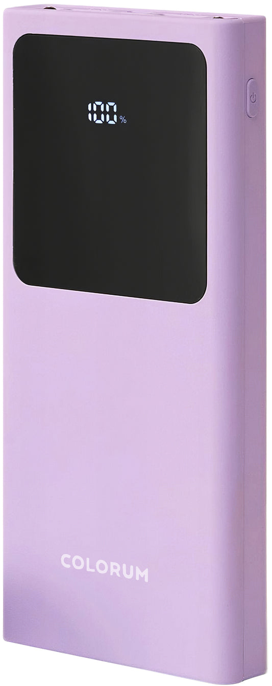 External Battery Colorum CPB10-02, 10000mAh, 10W, 2 x USB-A, Purple