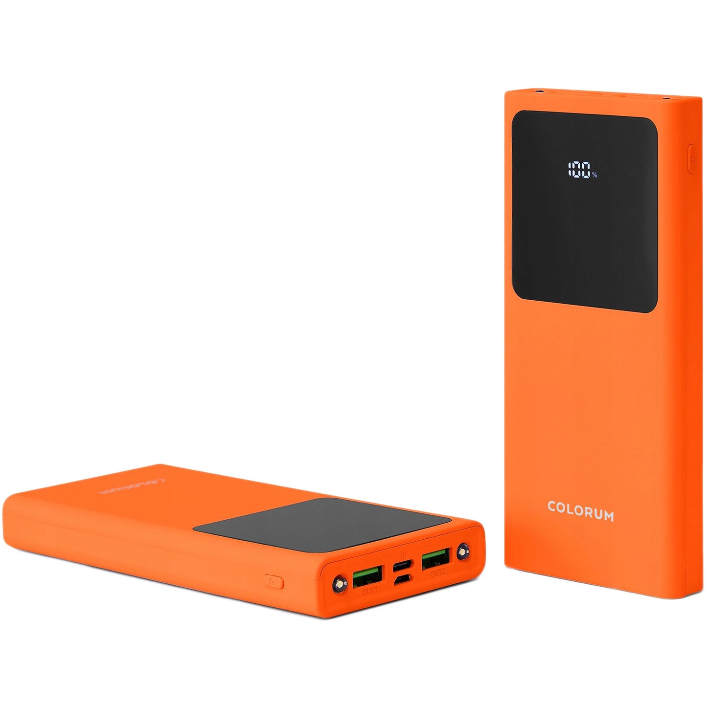 Colorum CPB10-02 External Battery, 10000mAh, 10W, 2 x USB-A, Orange