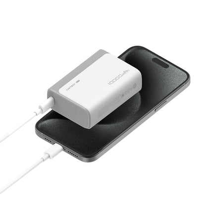 Cuktech CP13 External Battery, 10000mAh, 30W, QC + PD, 1 x USB-A - 1 x USB-C, Pink CUK0PB100DPK