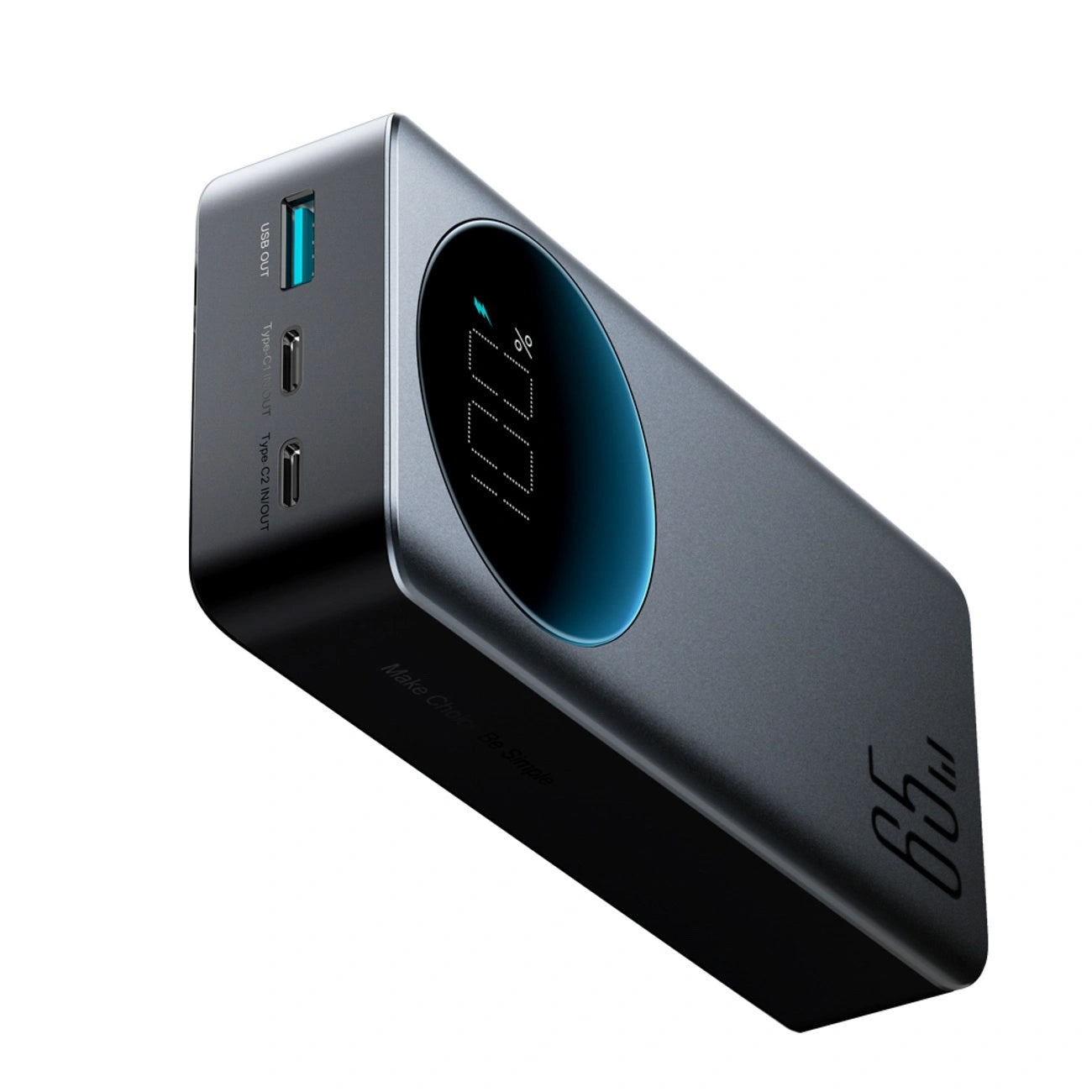 Joyroom JR-PBF05 Pro External Battery, 30000mAh, 65W, QC + PD, 1 x USB-A - 2 x USB-C, Black