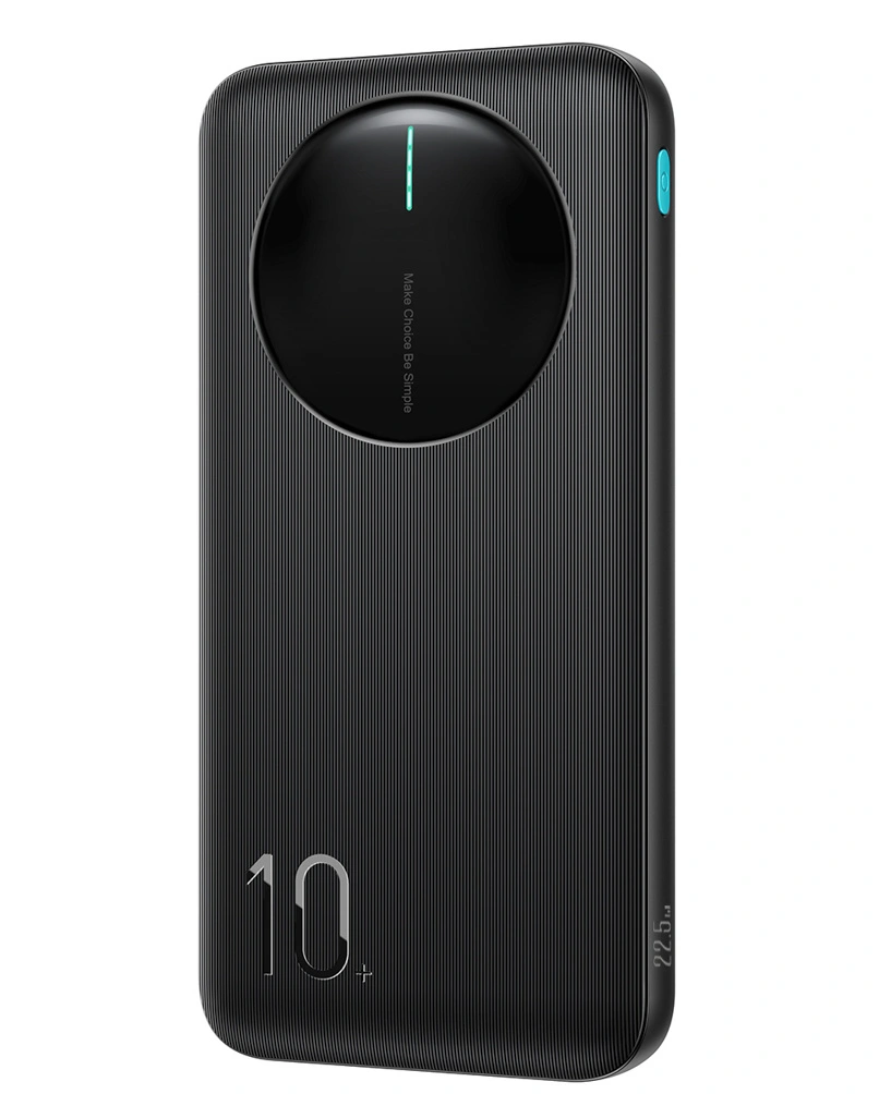 Joyroom JR-PBF12 Pro External Battery, 10000mAh, 22.5W, QC + PD, 1 x USB-C - 2 x USB-A, Black