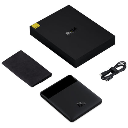 Baseus Blade Ultrathin External Battery, 20000mAh, 100W, QC + PD, 2 x USB-A - 2 x USB-C, Black PPBL000201