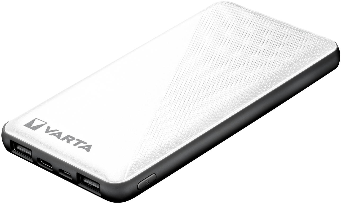 Varta Energy External Battery, 10000mAh, 15W, 2 x USB-A - 1 x USB-C, White