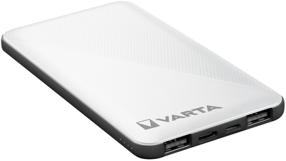 Varta Energy External Battery, 5000mAh, 15W, 2 x USB-A - 1 x USB-C, White