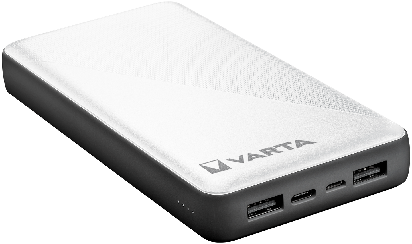 Varta Energy External Battery, 20000mAh, 15W, 2 x USB-A - 1 x USB-C, White