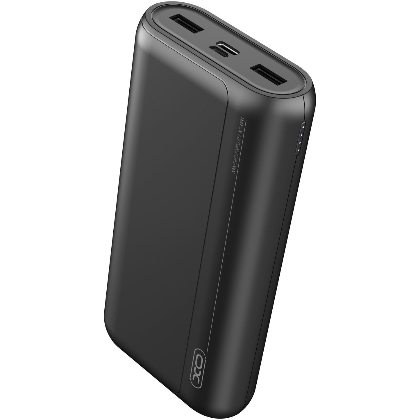 XO Design PR127 External Battery, 20000mAh, 22.5W, QC + PD, 1 x USB-C - 2 x USB-A, Black