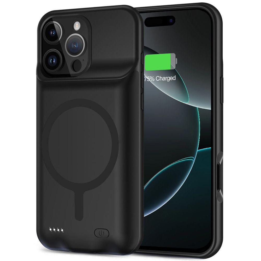 Tech-Protect Wireless Case External Battery for Apple iPhone 16 Pro, 7000mAh, Black