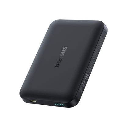 Baseus EnerFill FM11 Wireless External Battery, 10000mAh, 30W, PD + FQI, 1 x QI - 1 x USB-C, Black