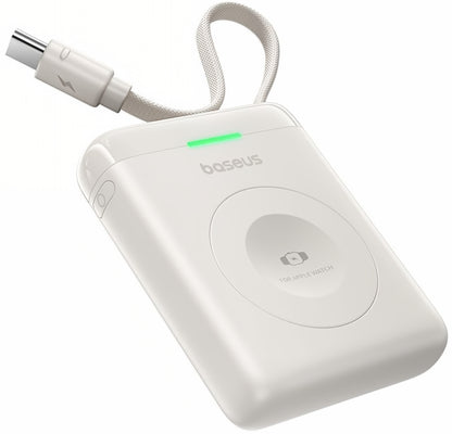 Baseus EnerFill FW11 Wireless External Battery for Apple Watch Series, 1640mAh, 5W, 1 x QI, White E0205302