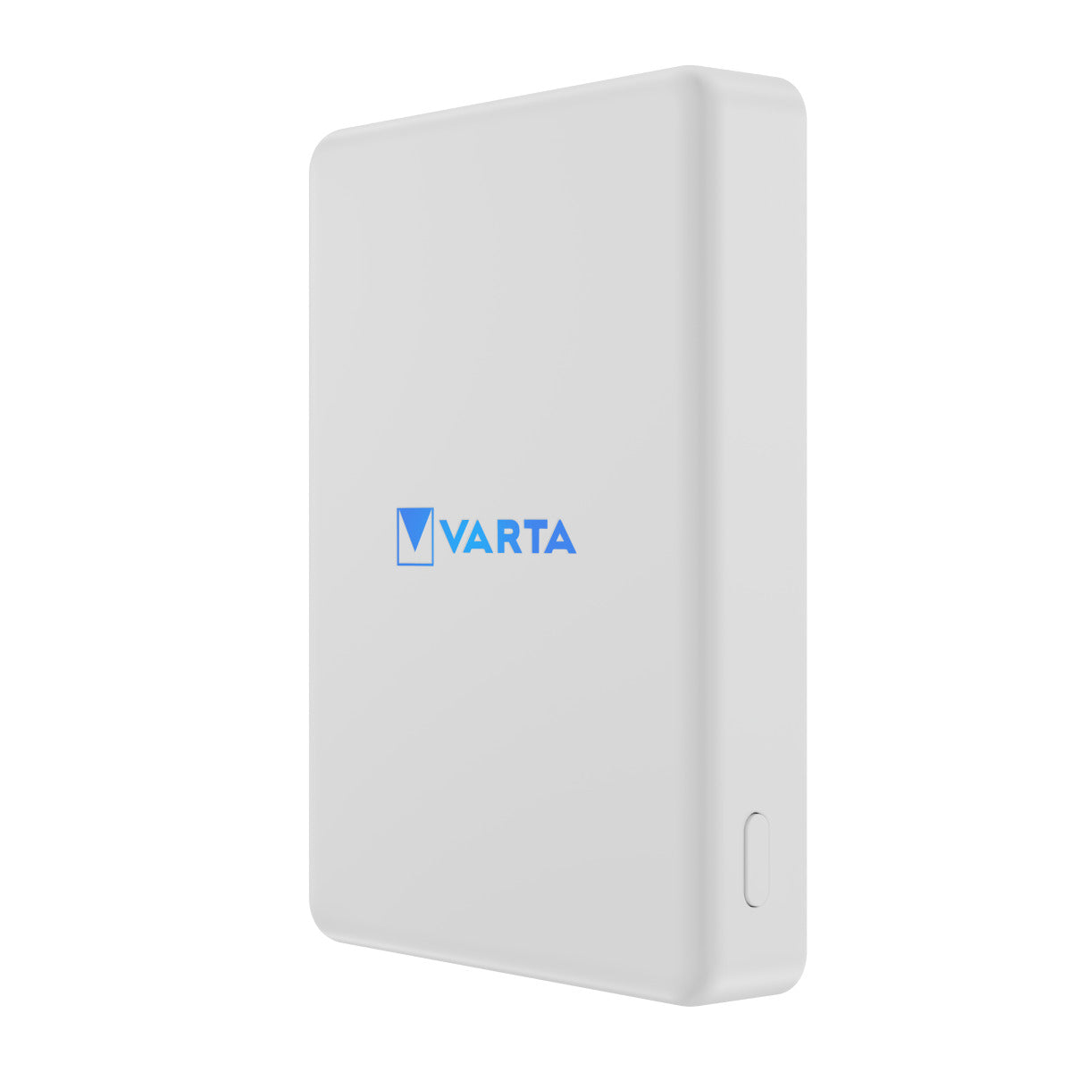 Varta Mag Pro Wireless External Battery, 5000mAh, 12W, 1 x QI - 1 x USB-C, White
