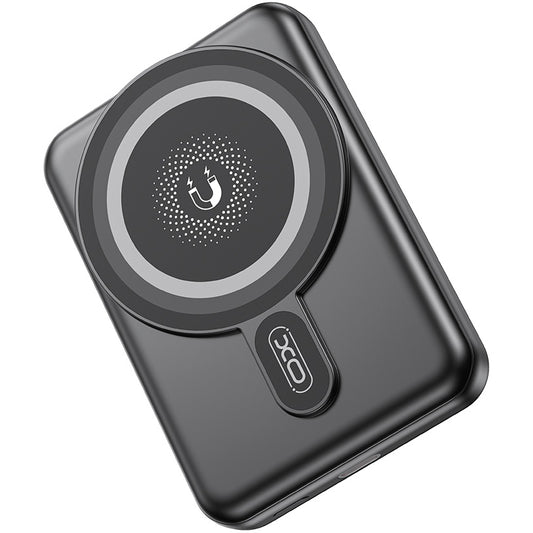 XO Design PR264 Wireless External Battery, 10000mAh, 20W, PD + FQI, 1 x USB-C, Black