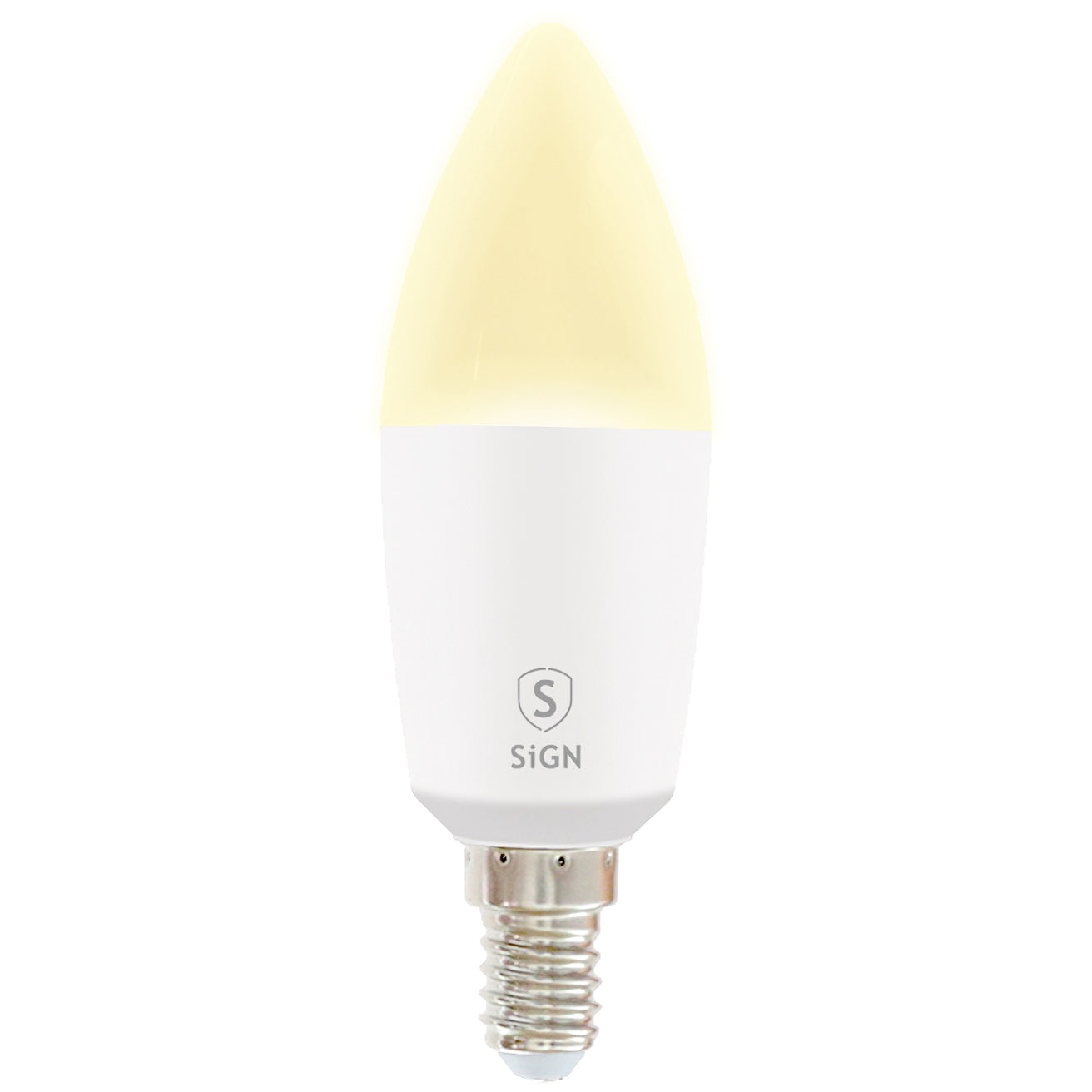 SiGN LED bulb, Wi-Fi, E14, 5W, 2700K - 6500K, 470lm SNSM-E14WHITE