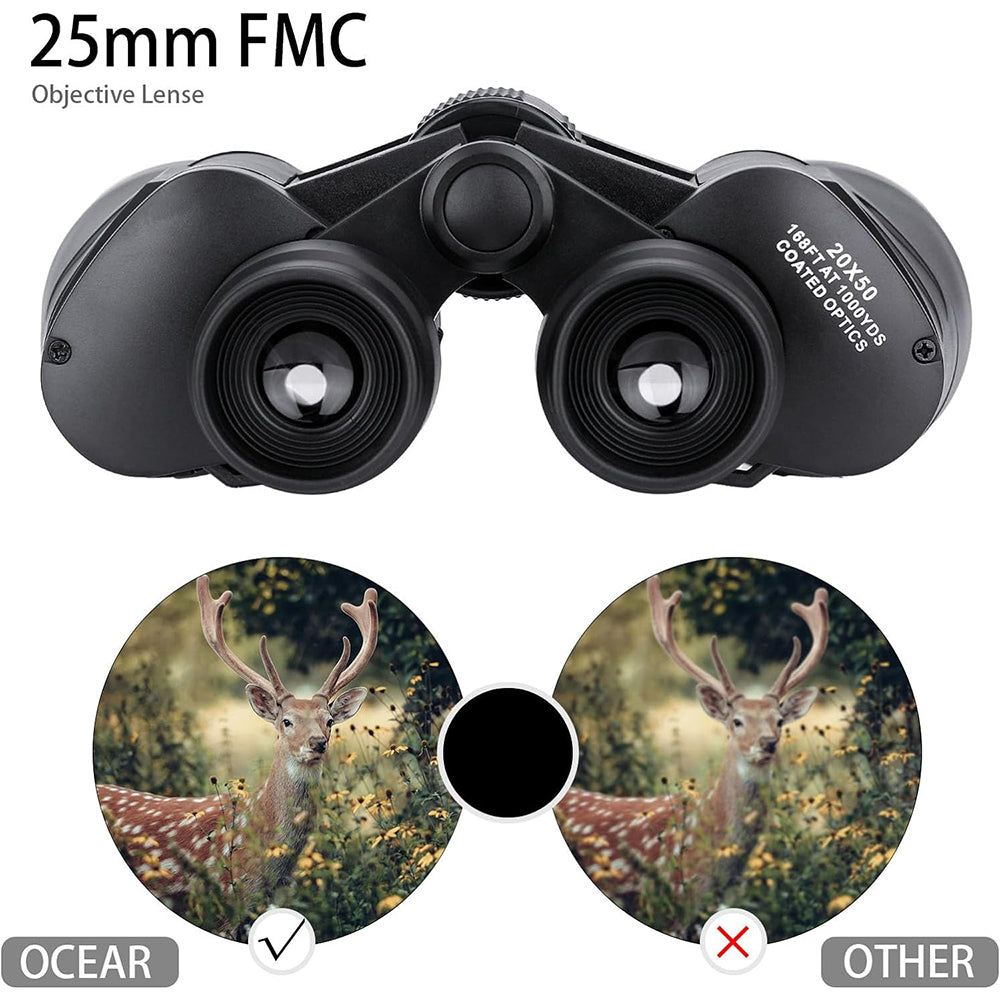 Techsuit BN3 Binoculars, 20x, 50mm, Black