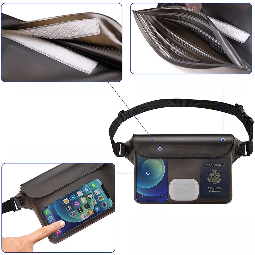 Waterproof Techsuit Waist Bag, Universal, Blue