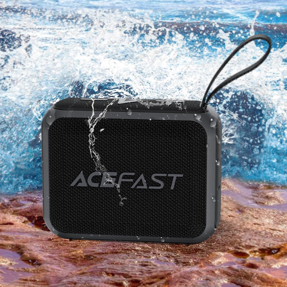 Acefast K4 Go Portable Bluetooth Speaker, 5W, Waterproof, Black