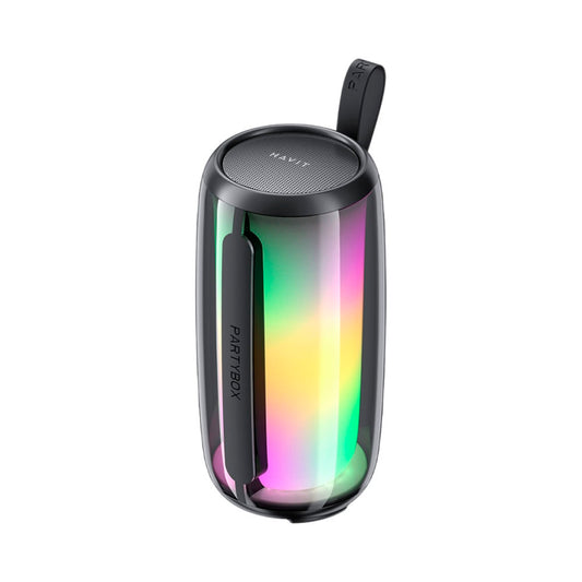 HAVIT SK879BT Portable Bluetooth Speaker, 8W, RGB, Waterproof, Black