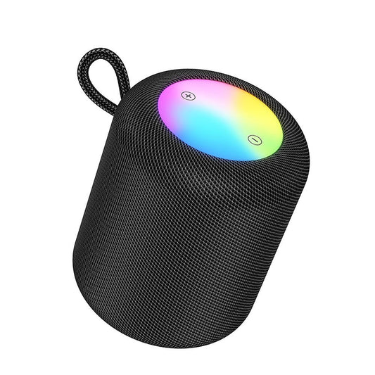 HOCO HC30 Portable Bluetooth Speaker, 5W, TWS, RGB, Black