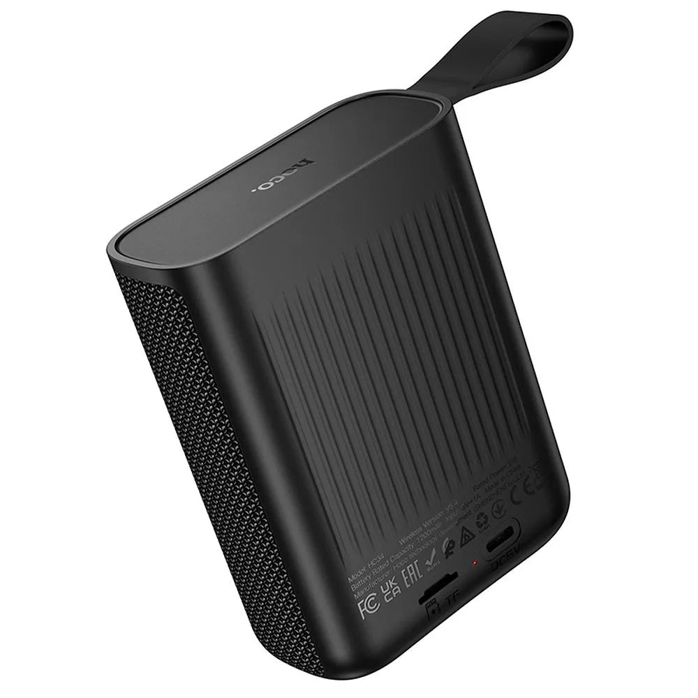 HOCO HC34 Portable Bluetooth Speaker, 5W, TWS, Waterproof, Black