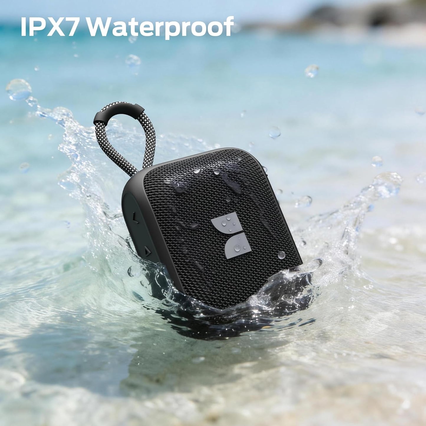 Monster S520 Portable Bluetooth Speaker, 5W, TWS, RGB, Waterproof, Black