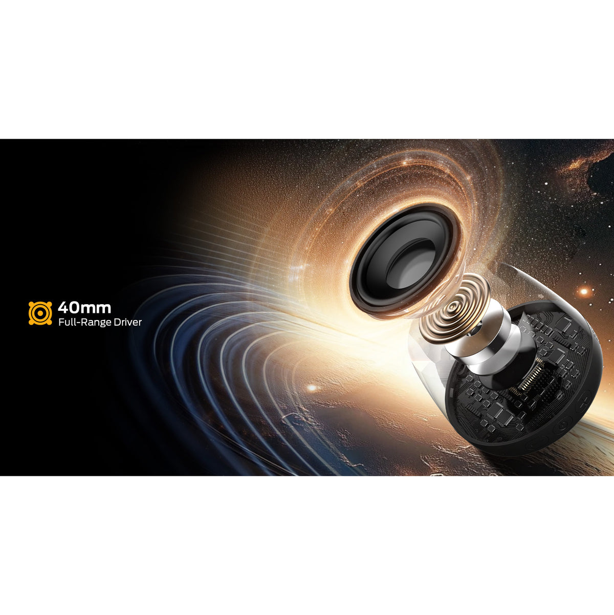 Monster Mag Flux Portable Bluetooth Speaker, 5W, TWS, RGB, Black
