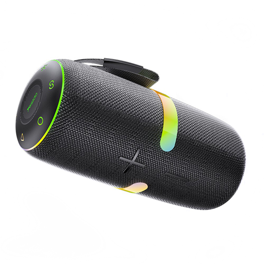 Yesido YSW22 Portable Bluetooth Speaker, 30W, RGB, Waterproof, Black