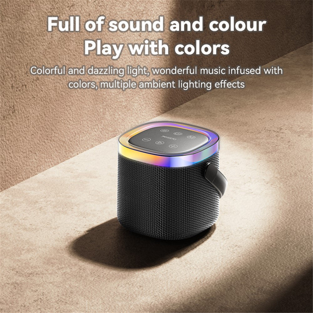 Yesido YSW25 Portable Bluetooth Speaker, 5W, RGB, Black