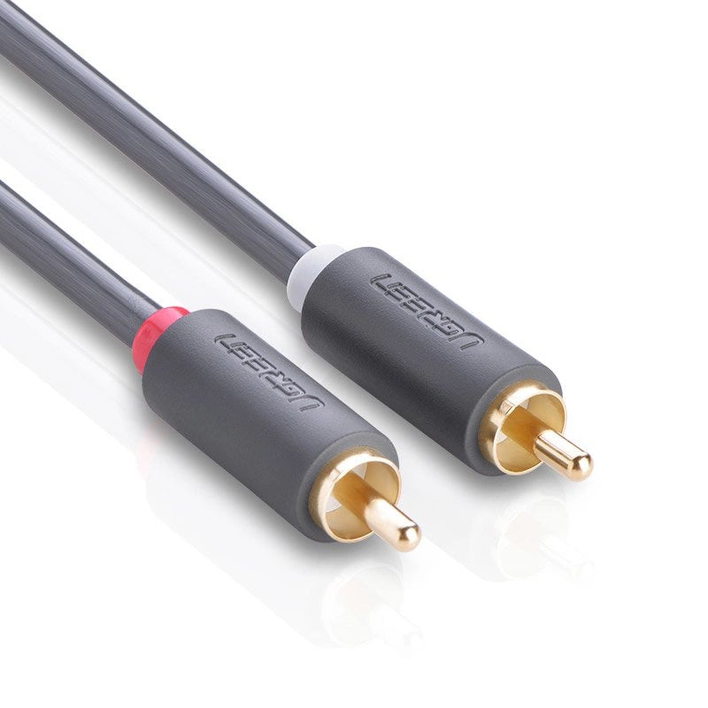 UGREEN AV104 Audio Cable, 2 x RCA - 2 x RCA, 2m, Black