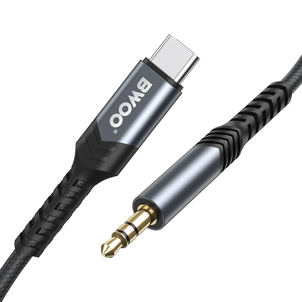 Audio Cable USB-C - 3.5mm BWOO BO-AUX066, 1.2m, Black