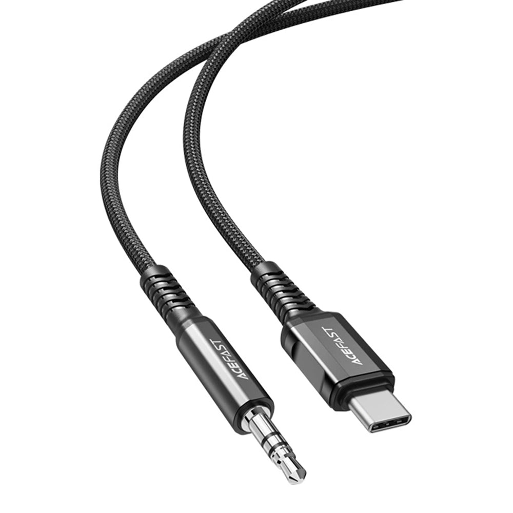 USB-C to 3.5mm Audio Cable Acefast C1-08, 1.2m, Black