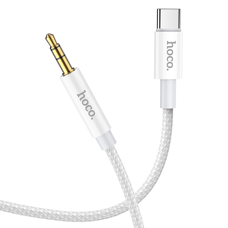 USB-C to 3.5mm Audio Cable HOCO UPA19, 1m, Silver