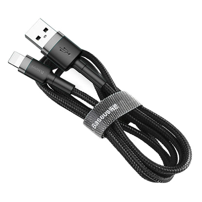 Data and Charging Cable USB-A - Lightning Baseus Coffee, 18W, 1m, Gray CALKLF-BG1