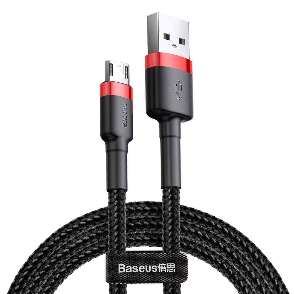 Data and Charging Cable USB-A - microUSB Baseus Cafule, 18W, 1m, Red CAMKLF-B91