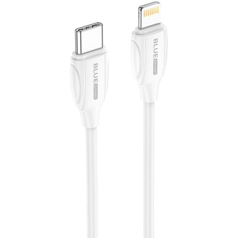 USB-C Data and Charging Cable - Lightning BLUE Power B2BX19, 18W, 2m, White