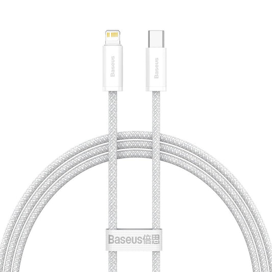 Data and Charging Cable USB-C - Lightning Baseus Dynamic Fast Charging, 20W, 2m, White CALD000102