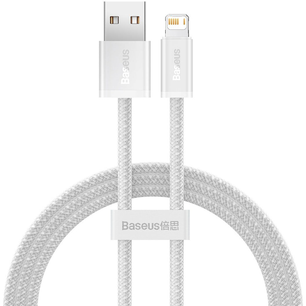 Data and Charging Cable USB-A - Lightning Baseus Dynamic Series, 18W, 1m, White CALD000402