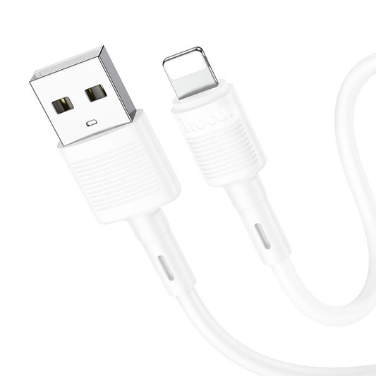 USB-A to Lightning Data and Charging Cable HOCO X83 Victory, 18W, 1m, White