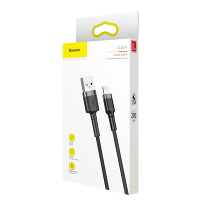 Data and Charging Cable USB-A - Lightning Baseus Coffee, 18W, 1.5m, Gray CALKLF-CG1