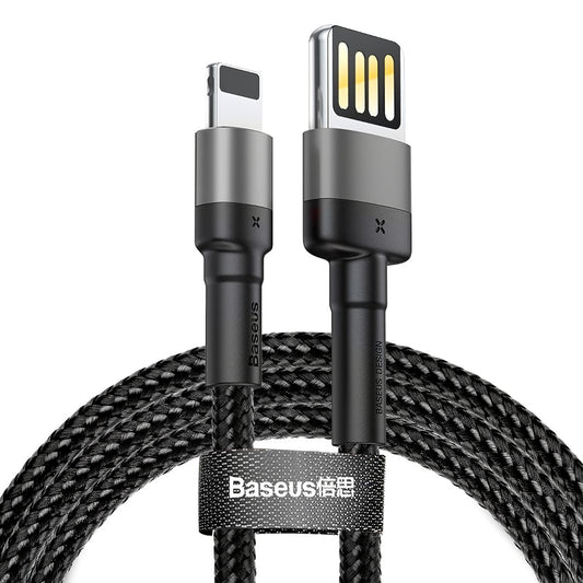 Data and Charging Cable USB-A - Lightning Baseus Coffee, 18W, 2m, Gray CALKLF-HG1