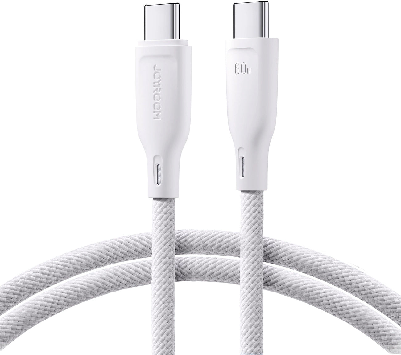 USB-C Data and Charging Cable - USB-C Joyroom Multi-Color S-A34, 60W, 1m, White