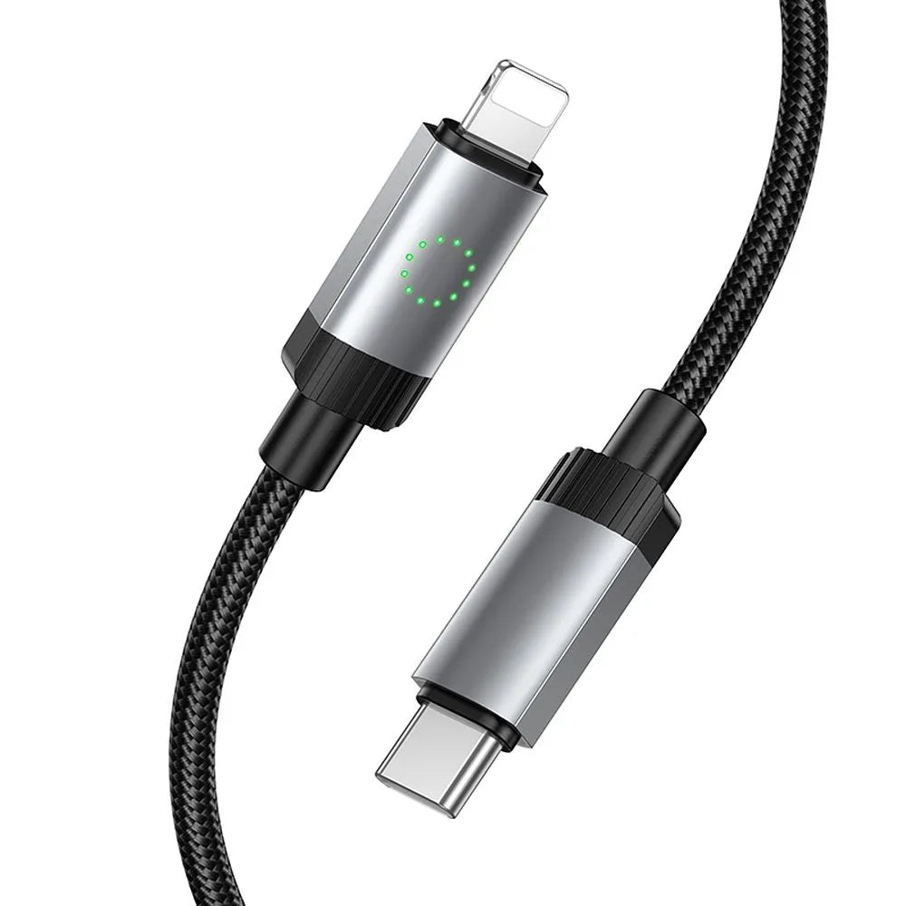 USB-C to Lightning Data and Charging Cable HOCO X117, 27W, 1m, Black