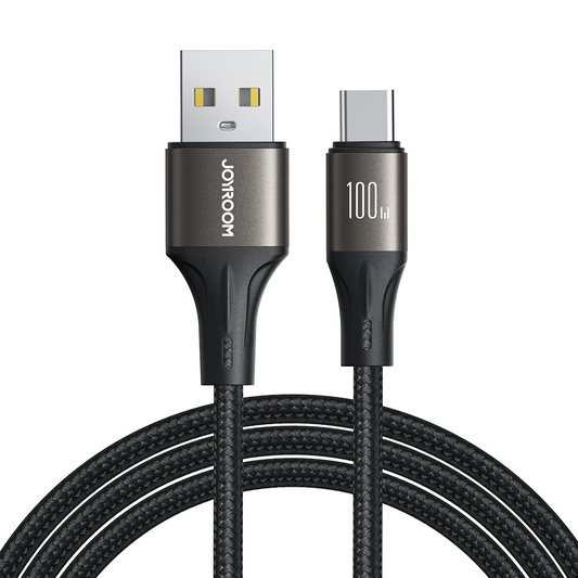 USB-A to USB-C Data and Charging Cable Joyroom S-A25 Light-Speed, 100W, 1.2m, Black