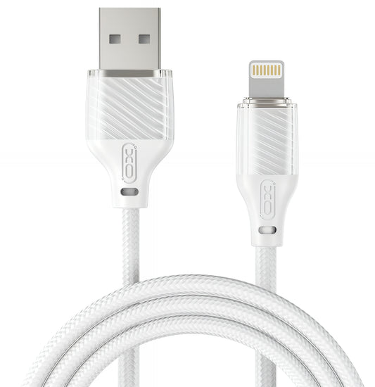 USB-A to Lightning Data and Charging Cable XO Design NB291, 18W, 1m, White