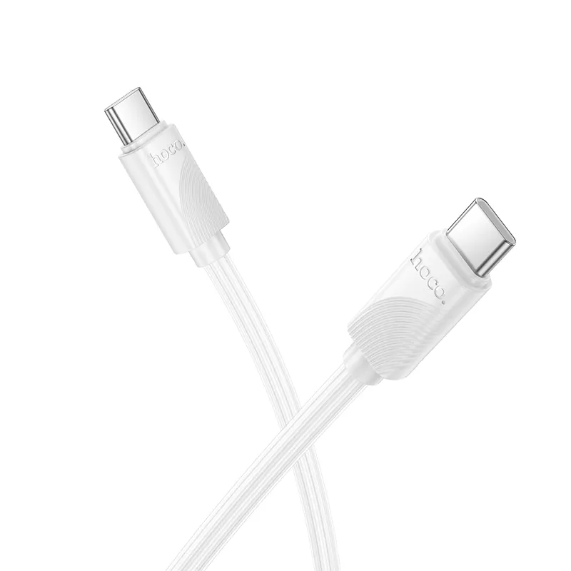 USB-C Data and Charging Cable - USB-C HOCO X114, 60W, 1m, White