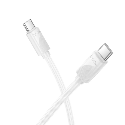USB-C Data and Charging Cable - USB-C HOCO X114, 60W, 1m, White